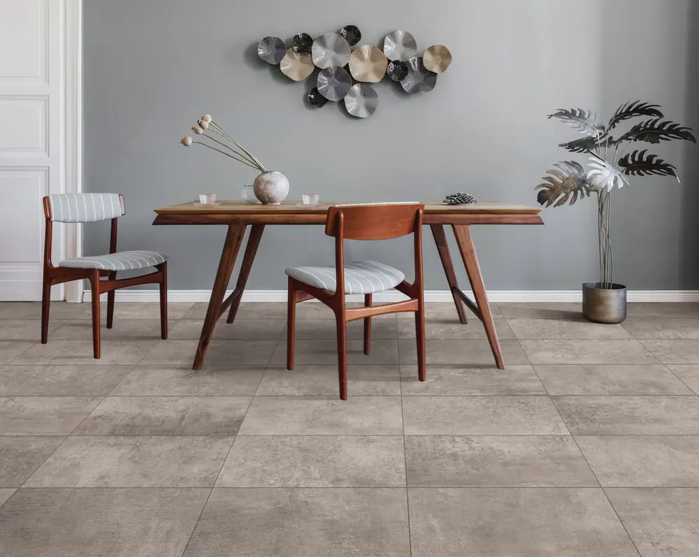 Bilbao Taupe tile in a completed living space