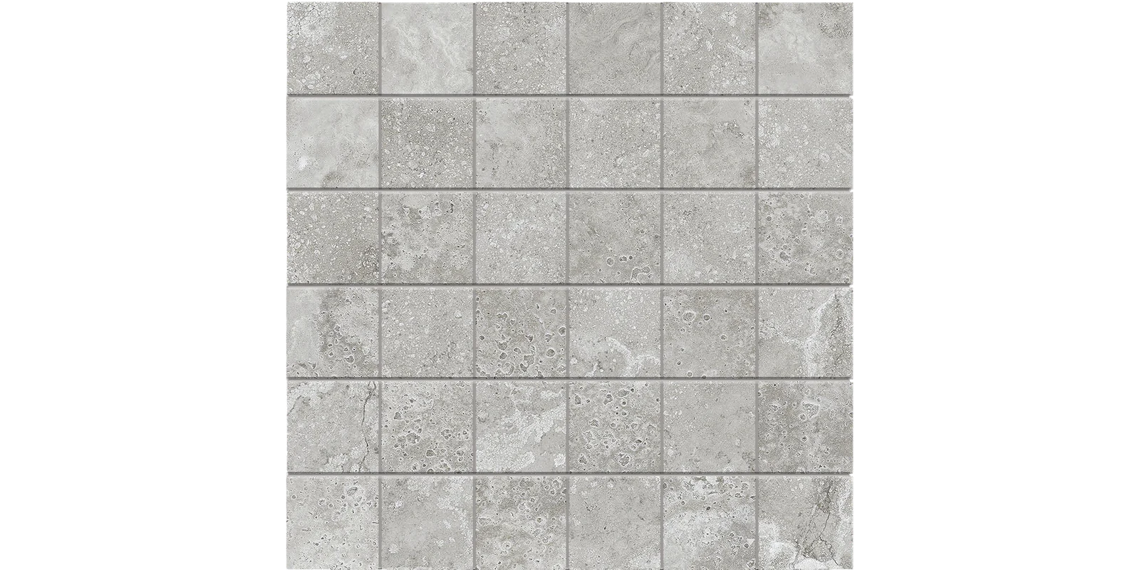 JF-10047 Creekside Grigio 2x2 Porcelain Mosaic · 11.75 × 11.75 in. sheet — product material view