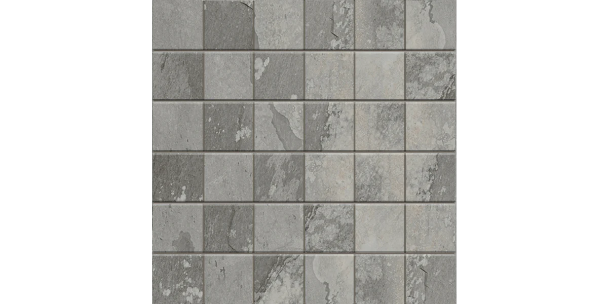 JF-10067 Garden Stone Gray 2x2 Porcelain Mosaic · 11.75 × 11.75 in. sheet — product material view