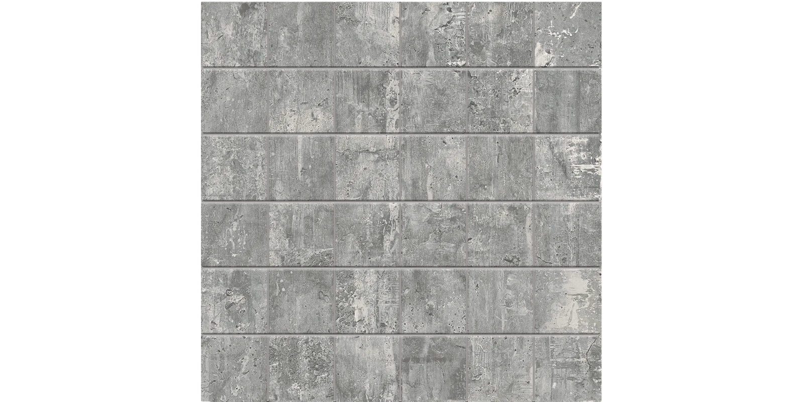 JF-10093 Simply Concrete Slate 2x2 Porcelain Mosaic · 11.75 × 11.75 in. sheet — product material view