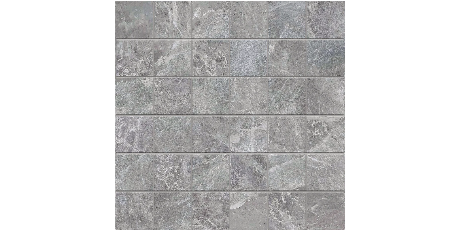 JF-10137 Meersburg Grey 2x2 Porcelain Mosaic · 11.75 × 11.75 in. sheet — product material view