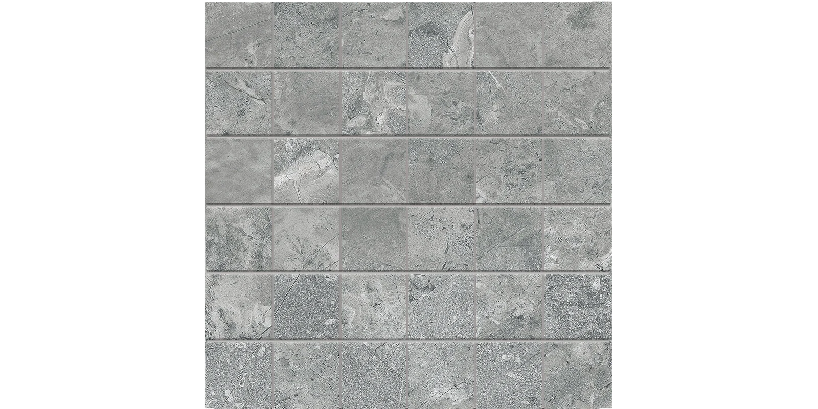 JF-10247 Old Rocks Light Gray 2x2 Porcelain Mosaic · 11.75 × 11.75 in. sheet — product material view