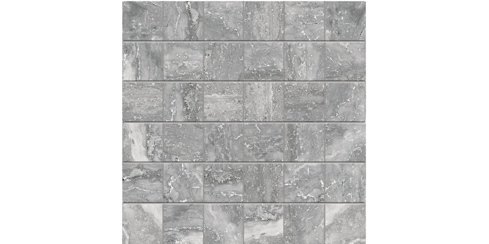 JF-10376 Limitless Light Gray 2x2 Porcelain Mosaic · 11.75 × 11.75 in. sheet — product material view