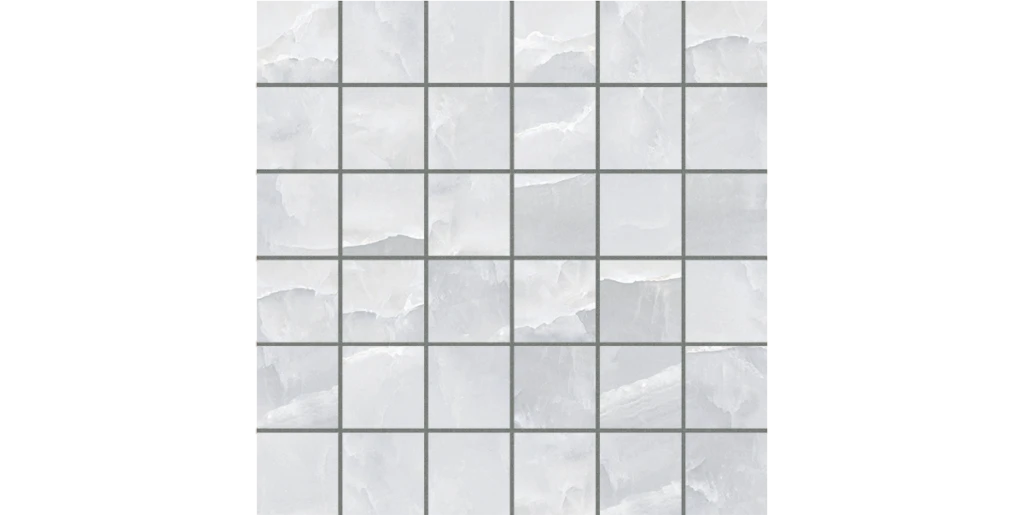 JF-10457 Era Mystic Gray 2x2 Porcelain Mosaic · 11.75 × 11.75 in. sheet — product material view
