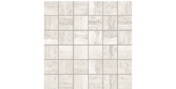 JF-10469 Travertino Bone Pressed Porcelain 2 × 2 Mosaic · 11 ⅞ × 11 ⅞ in. sheet — official product material view