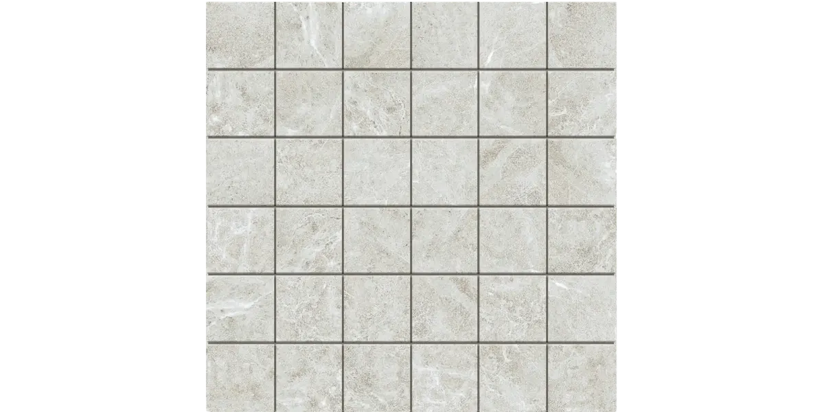 JF-10134 Meersburg White 2x2 Porcelain Mosaic · 11.75 × 11.75 in. sheet — product material view
