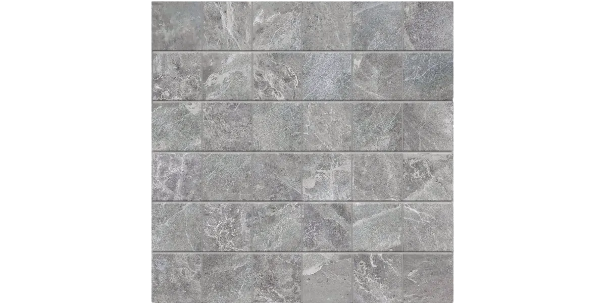 JF-10137 Meersburg Grey 2x2 Porcelain Mosaic · 11.75 × 11.75 in. sheet — product material view