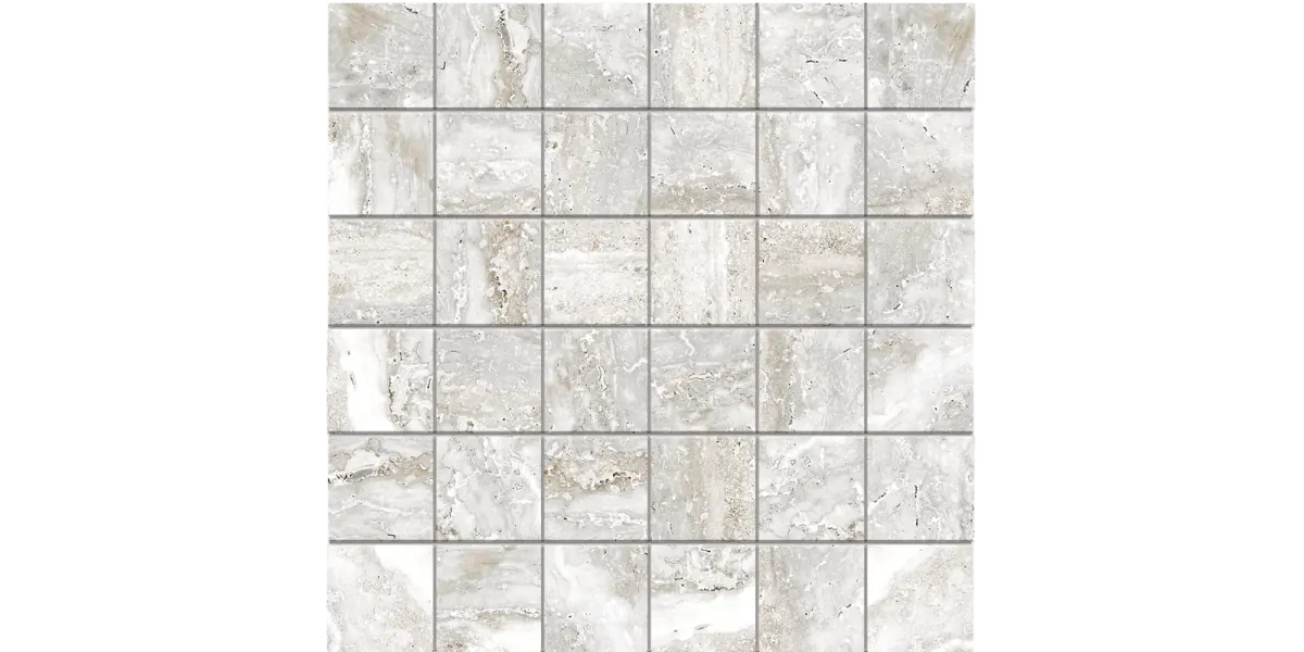JF-10373 Limitless White 2x2 Porcelain Mosaic · 11.75 × 11.75 in. sheet — product material view