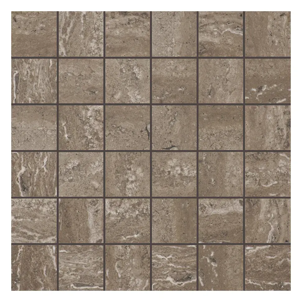 Torano Brown 2 × 2 in. porcelain mosaic sheet