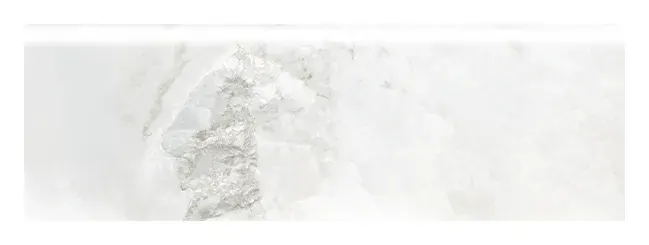 Onice Pearl 4 × 12 in. bullnose trim