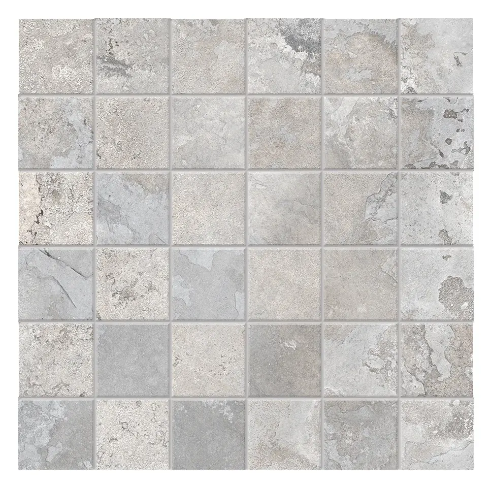 Hekla Thunder 2 × 2 in. porcelain mosaic sheet