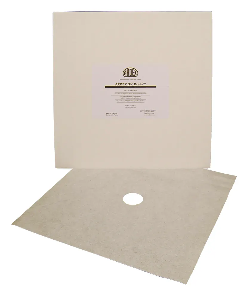 ARDEX SK DRAIN pre-cut drain tie-in fabric