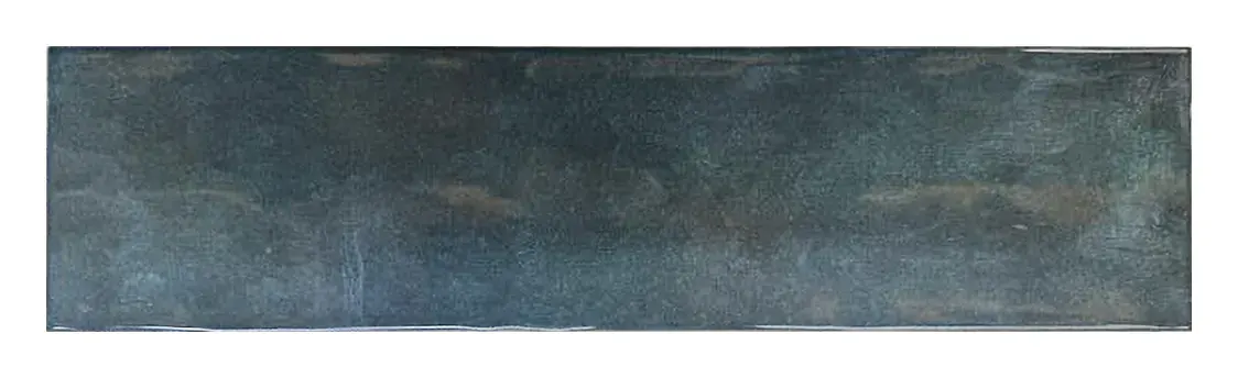 Watercolor Ultramarine 4 × 16 in. glossy ceramic wall tile