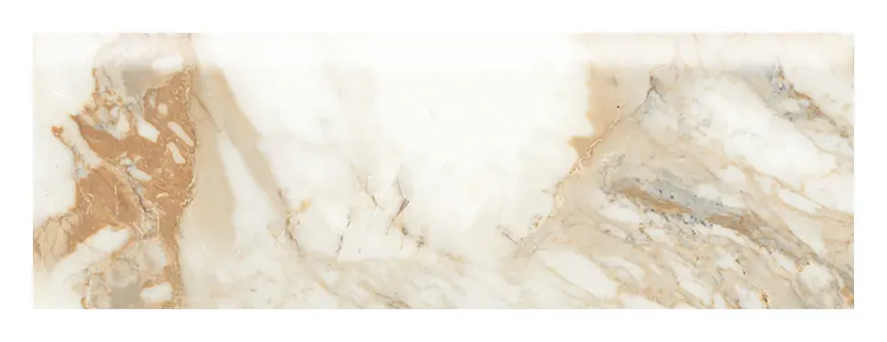 Favolosa Calacatta Gold 4 × 12 in. bullnose trim
