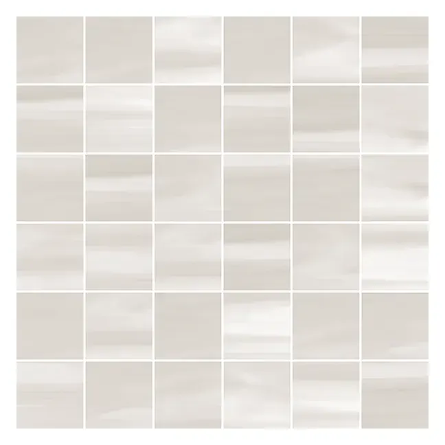 Winter Stone Glacier Gray matte 2 × 2 in. porcelain mosaic sheet