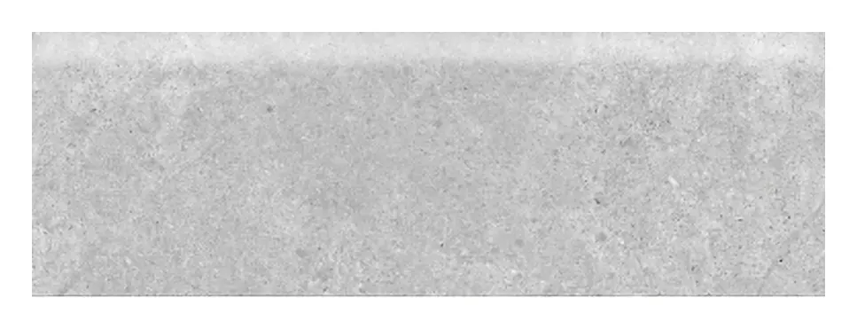 Biella Argento Bullnose 4 × 12 in. porcelain trim piece