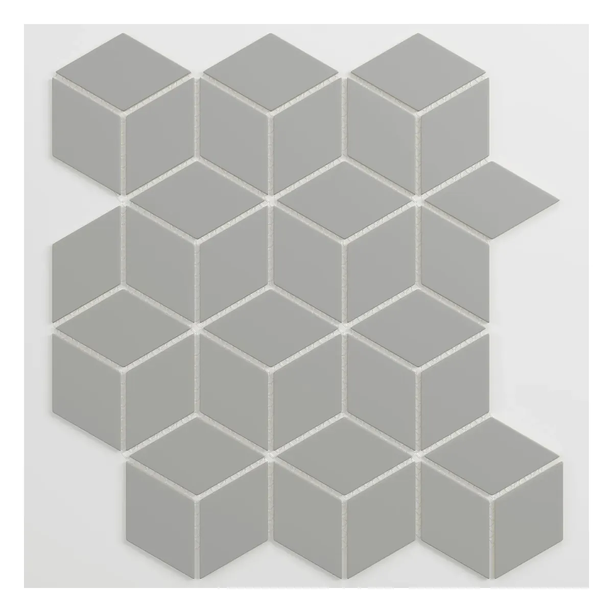 Cube Mosaic Light Gray sheet (porcelain)