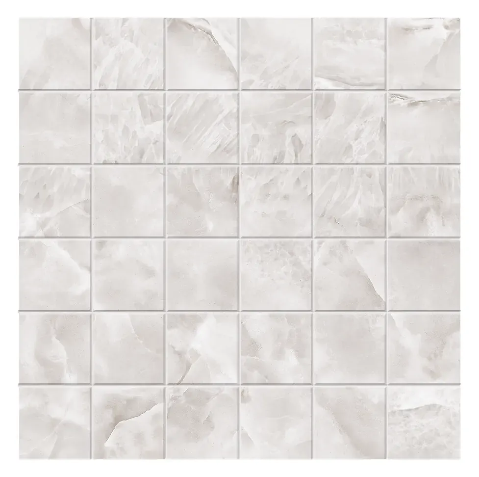 Sunrise Beige 2 × 2 in. ceramic mosaic sheet