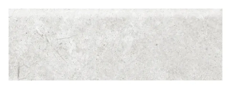 Biella Bianco Bullnose 4 × 12 in. porcelain trim piece