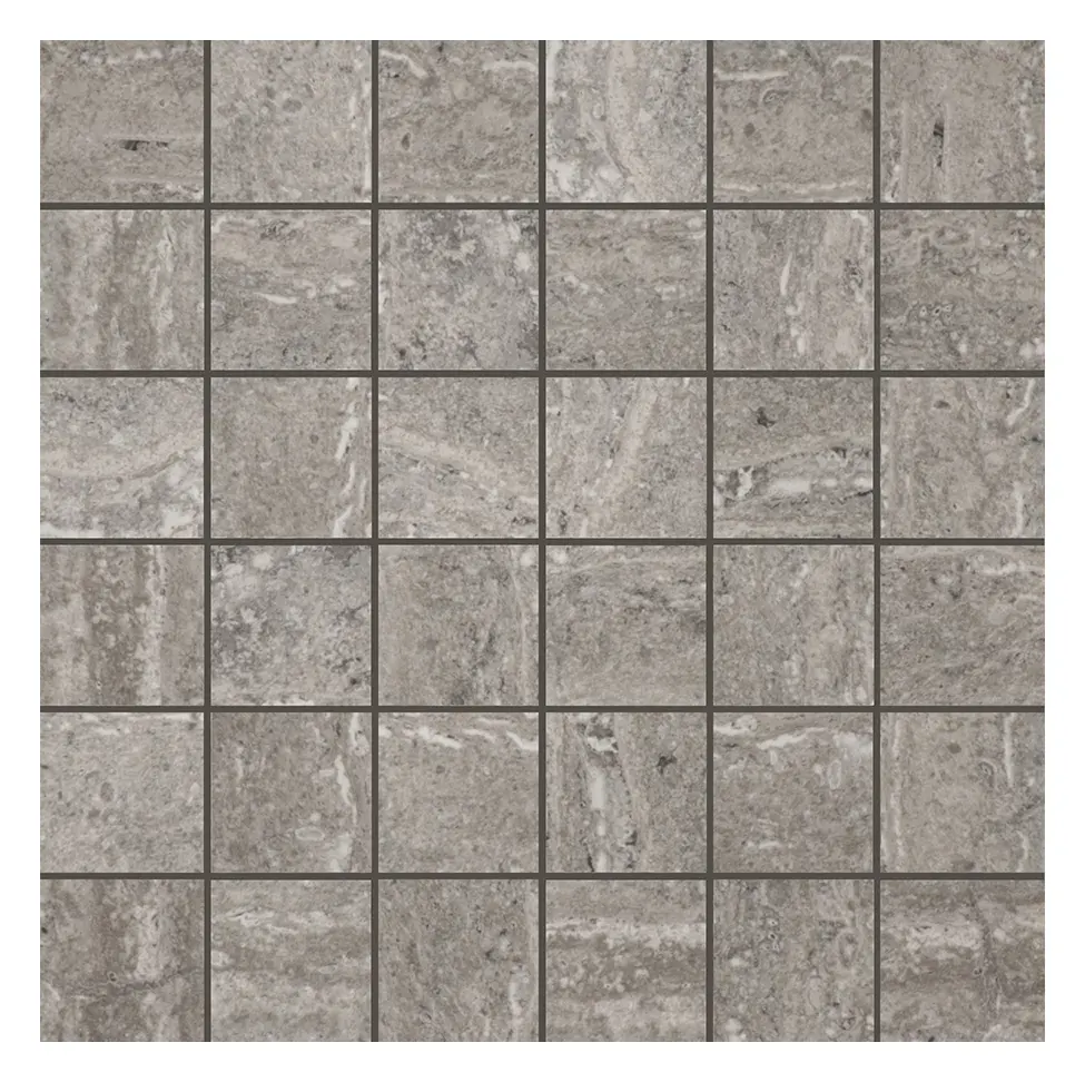 Torano Gray 2 × 2 in. porcelain mosaic sheet