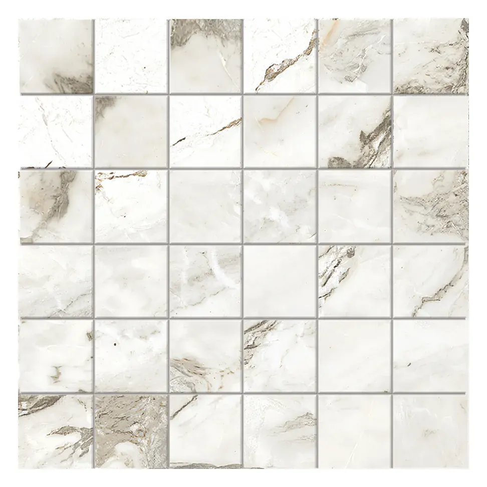 Athos Cream Matte 2x2 Mosaic sheet (porcelain)