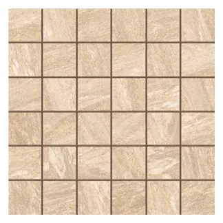 Safari Beige 2 × 2 in. porcelain mosaic sheet
