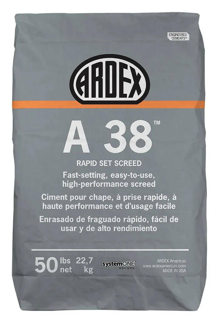 ARDEX A 38 rapid-set screed binder, 50 lb bag