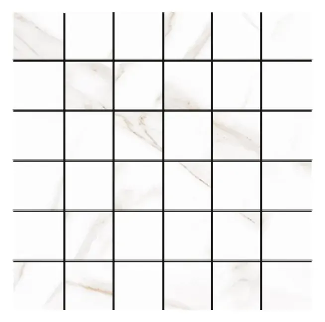 Sherron Oro matte 2 × 2 in. porcelain mosaic