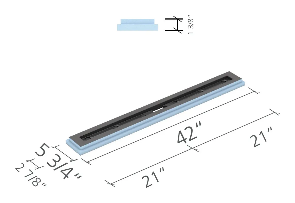 wedi Fundo Linear Shower Module 42 in.