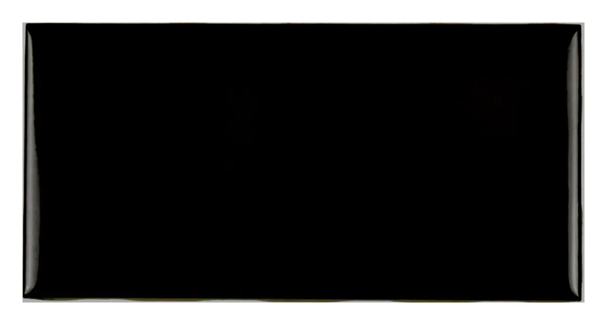 Union Square Black 3 × 6 in. ceramic subway tile (glossy)