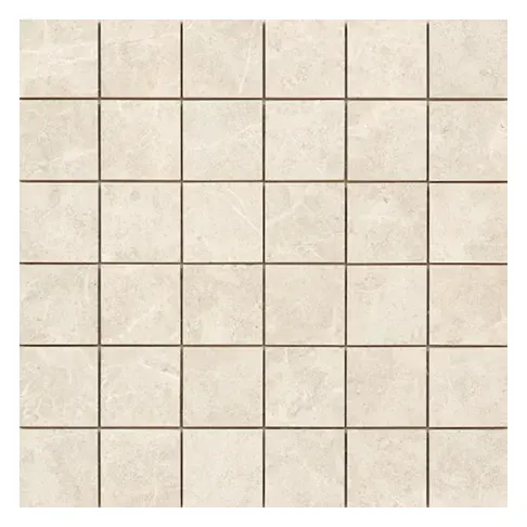 Havana Plus Cream 2 × 2 in. ceramic mosaic sheet