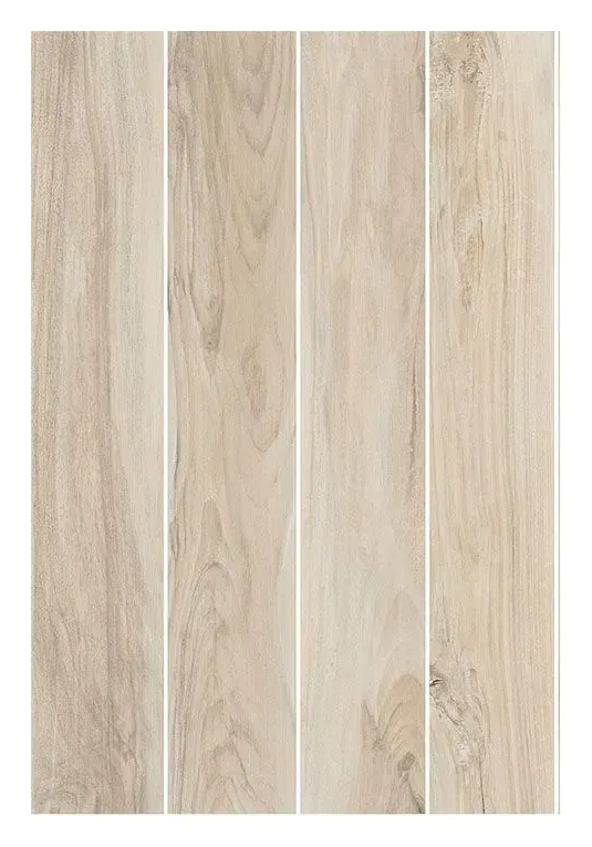 Lands Beige 6 × 36 in. wood-look porcelain plank