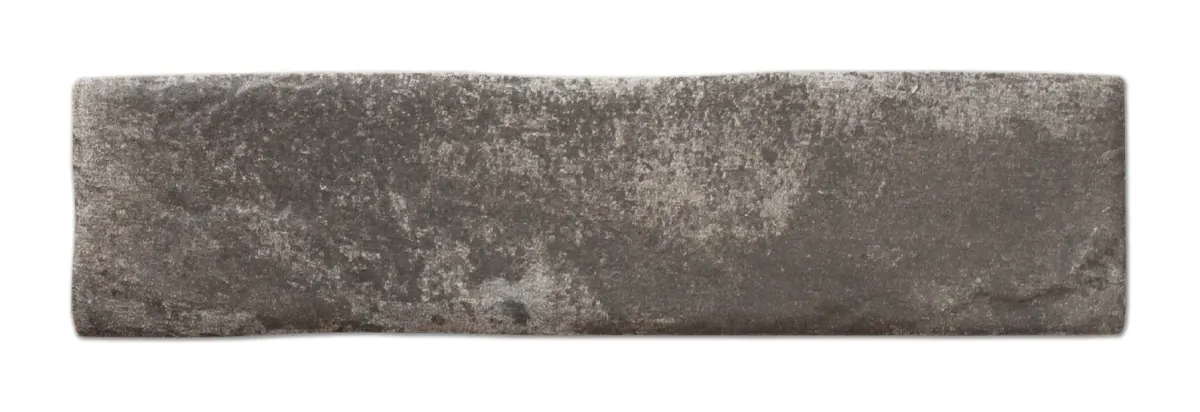 Rustic Black 3 × 11 in. textured porcelain subway tile