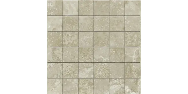 JF-10041 Creekside Almond 2x2 Porcelain Mosaic · 11.75 × 11.75 in. sheet — product material view