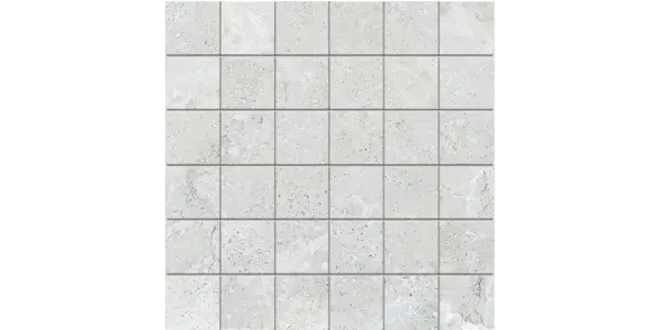 JF-10044 Creekside White 2x2 Porcelain Mosaic · 11.75 × 11.75 in. sheet — product material view