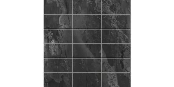 JF-10064 Garden Stone Charcoal 2x2 Porcelain Mosaic · 11.75 × 11.75 in. sheet — product material view