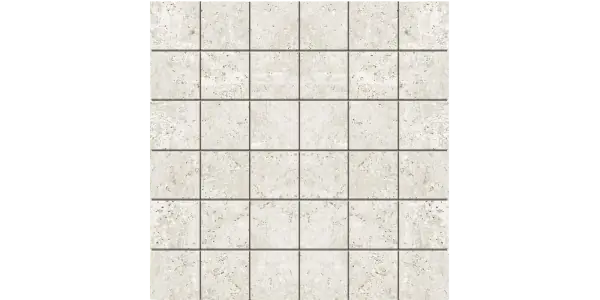 JF-10090 Simply Concrete White 2x2 Porcelain Mosaic · 11.75 × 11.75 in. sheet — product material view