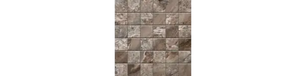 JF-10460 Fossilique Stone Mineral Umber 2x2 Lappato Porcelain Mosaic · 11.75 × 11.75 in. sheet — product material view