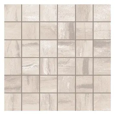 O'Tomi Ivory 2 × 2 in. porcelain mosaic sheet