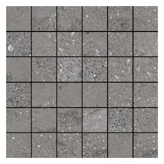 Mont Blanc Dark Gray 2 × 2 in. porcelain mosaic sheet