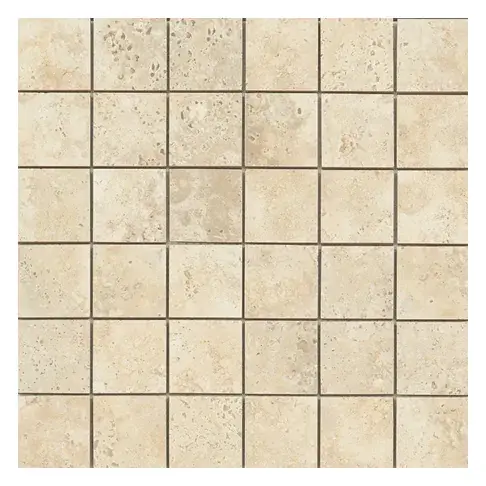 Navagio Plus Beige 2 × 2 in. ceramic mosaic sheet