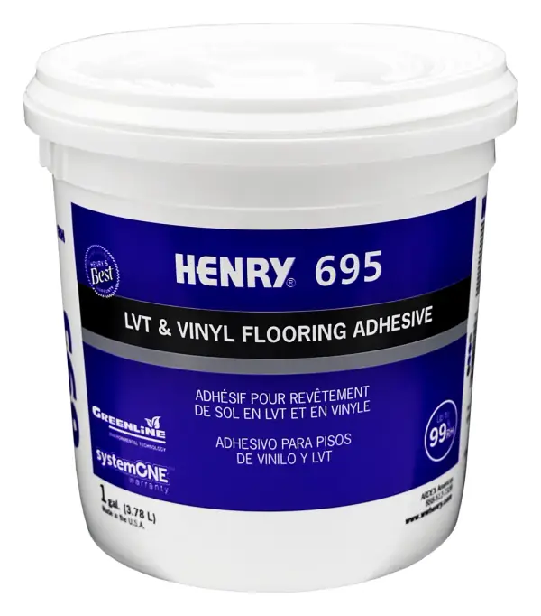 HENRY 695 LVT and vinyl flooring adhesive, 1 gal pail