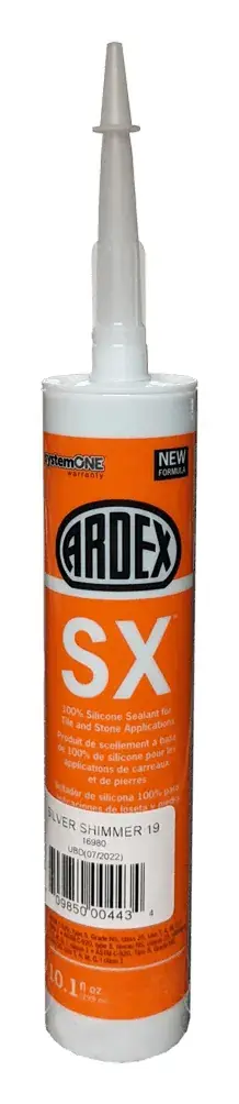 ARDEX SX 100% silicone sealant, 10.1 oz tube