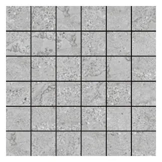 Mont Blanc Gray 2 × 2 in. porcelain mosaic sheet