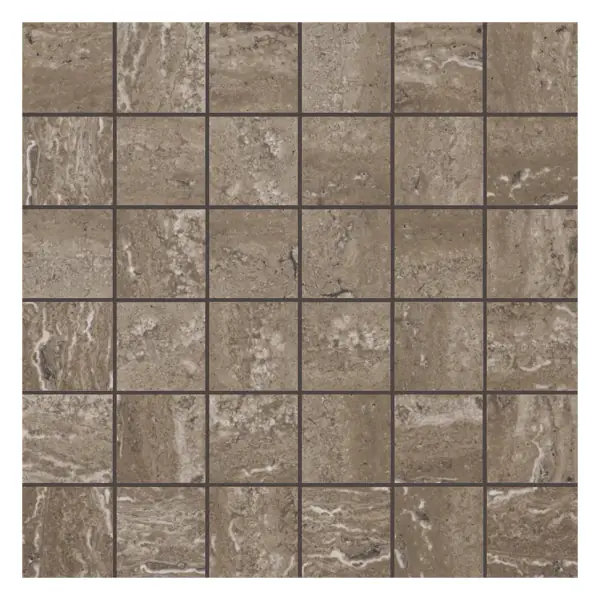 Torano Brown 2 × 2 in. porcelain mosaic sheet