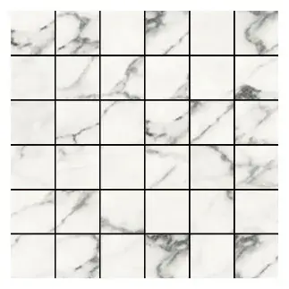 Earth Blanco 2x2 Mosaic sheet (porcelain)