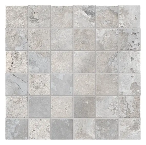 Hekla Thunder 2 × 2 in. porcelain mosaic sheet