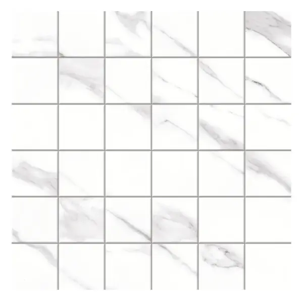 Bianco Splendore Plus 2x2 Mosaic sheet (glazed ceramic)