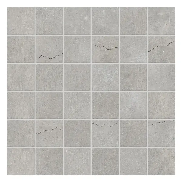 Cementelo Light Gray Matte 2x2 Mosaic sheet (porcelain)