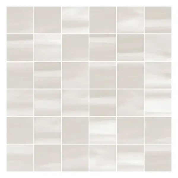 Winter Stone Glacier Gray matte 2 × 2 in. porcelain mosaic sheet